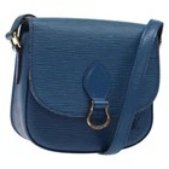 LOUIS VUITTON Epi Saint Cloud PM Shoulder Bag Blue M52195 LV Auth 136174 - Picture 1 of 16